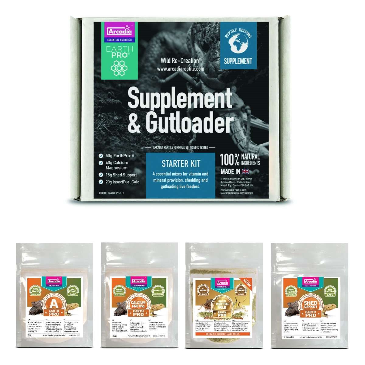 Arcadia Earth Pro Supplement Starter Kit - Imagen 2