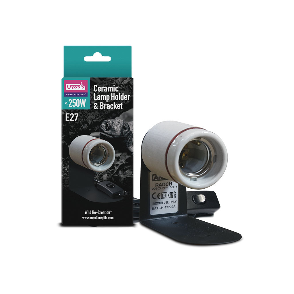 Arcadia Ceramic Lamp Holder Plus Bracket - Imagen 2